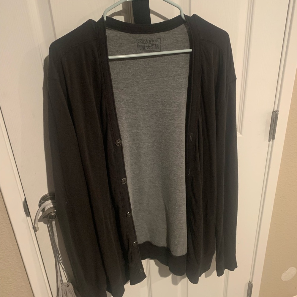 Charcoal cardigan